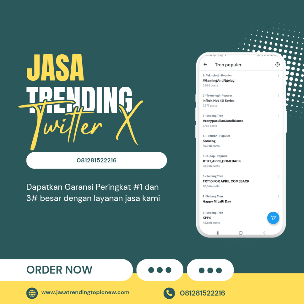 Jasa Trending Topik Twitter Indonesia